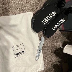 Moschino slip on sneakers with logo